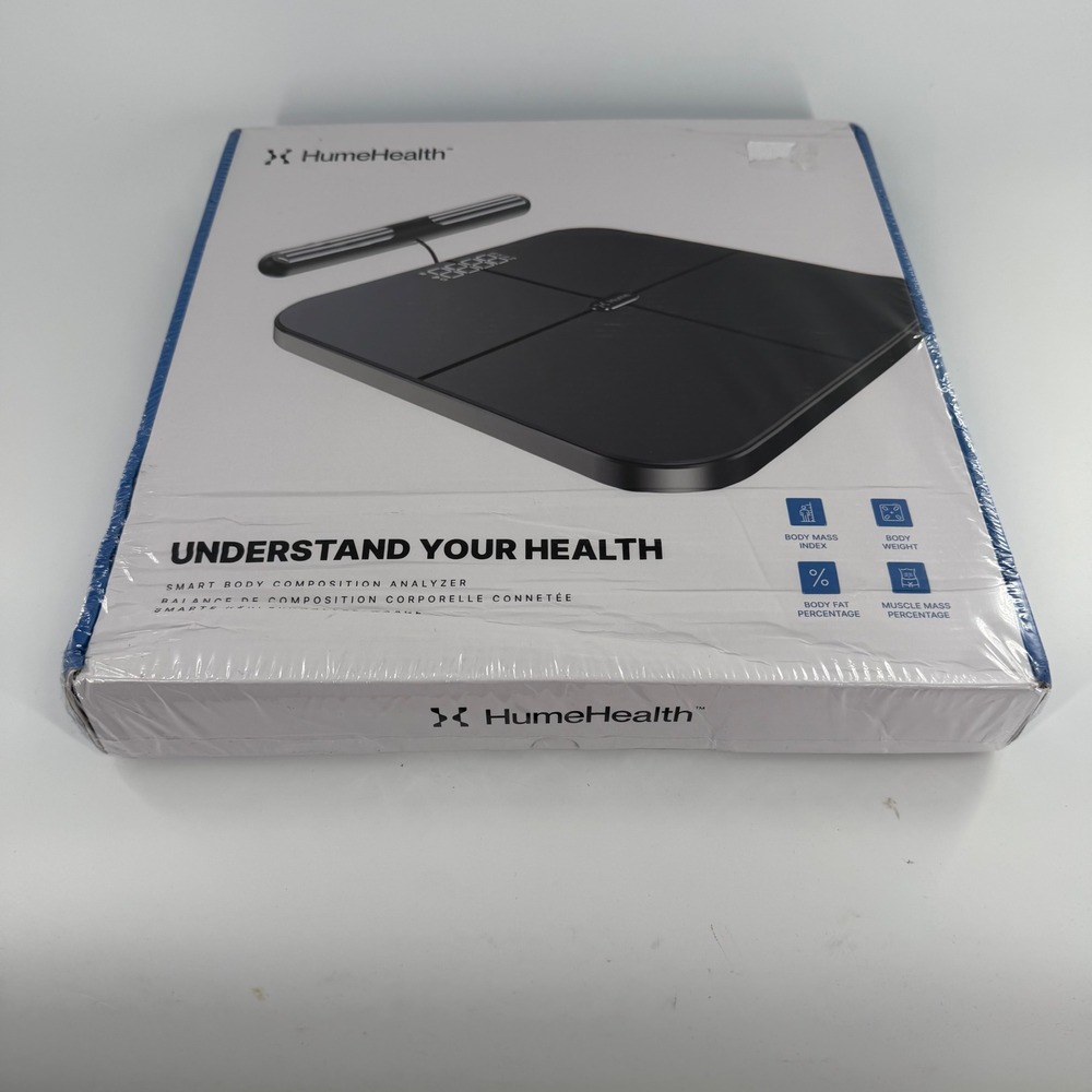 Hume Health Smart Body Composition Analyzer Scale Black HH-BP Digital BMI App